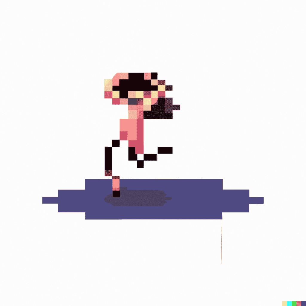 mysterious AI-generated pixelart